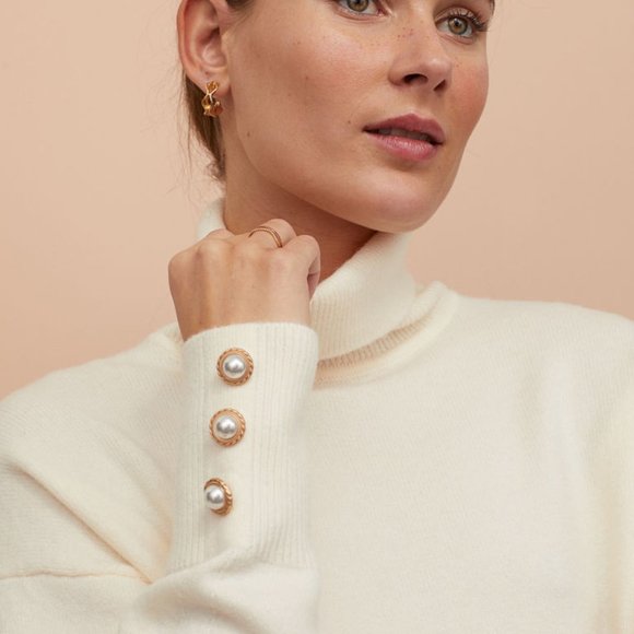 H&M balloon sleeve sweater XXS - Picture 3 of 9